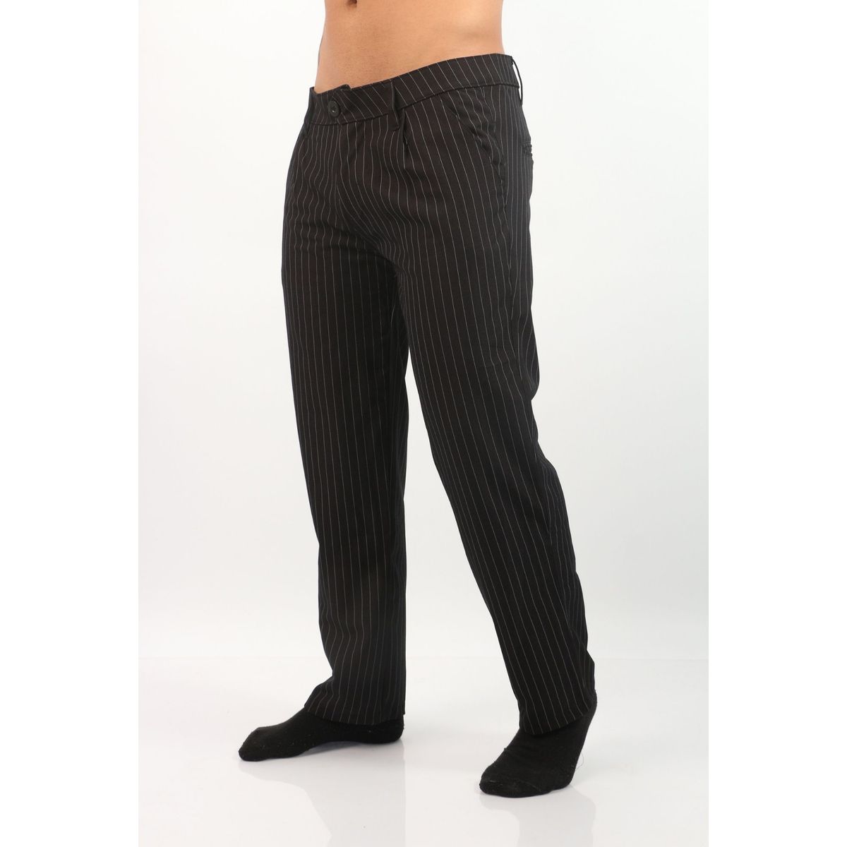 J JERAOUS - PANTALOM JERAOUS MILANO RECTO RAYAS PAOLO Negro