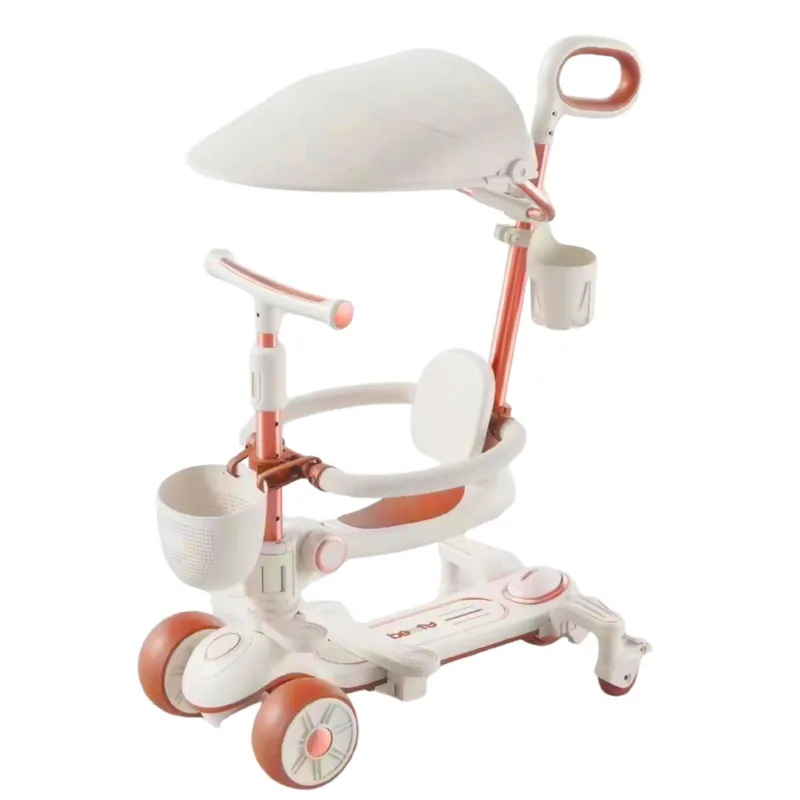 GENERICO - SCOOTER 6 EN 1 WHITE MUSICAL CON LUCES