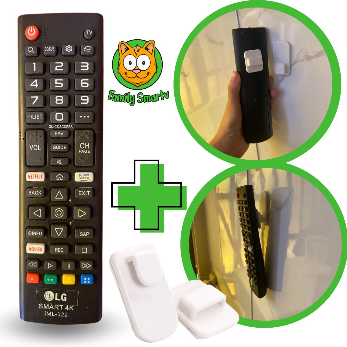 GENERICO - Control Remoto Generico lg 4k + Soporte