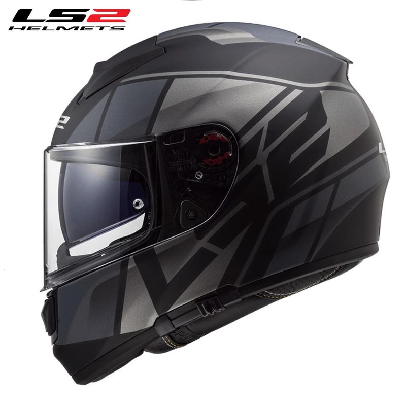 LS2 - CASCO INTEGRAL LS2 FF397 KRIPTON TITANO MATE CERTIFICADO