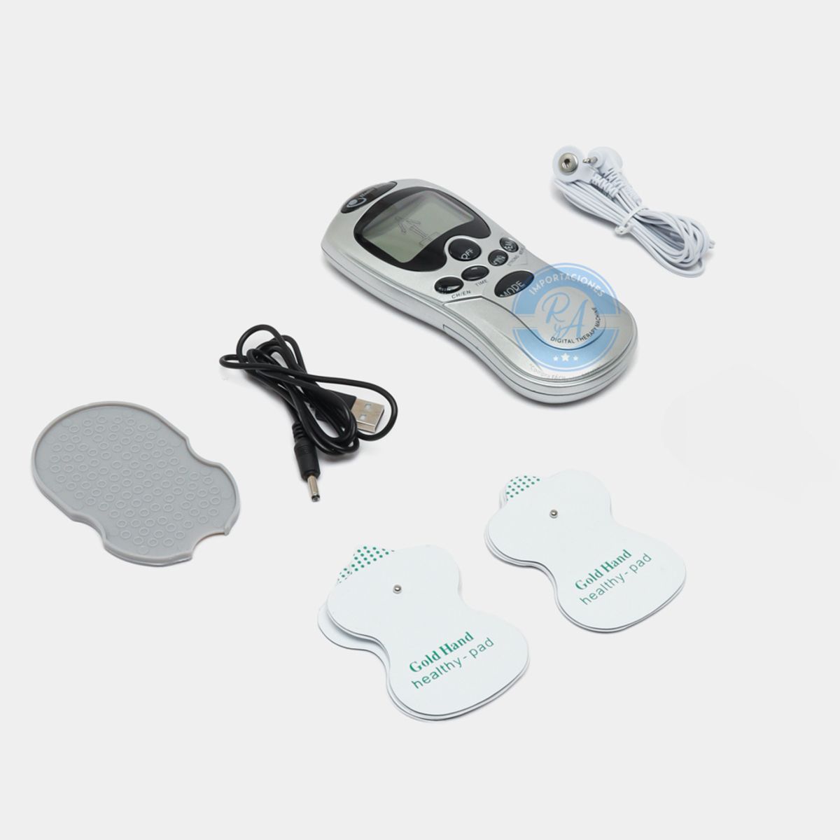 GENERICO - Masajeador Tens Electrico Corporal Electroterapia Digital