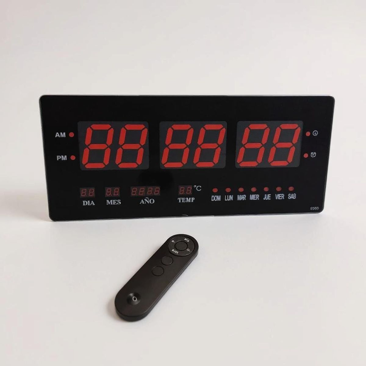 GENERICO - Reloj Digital de Pared con Cronómetro y Control 48x19cm