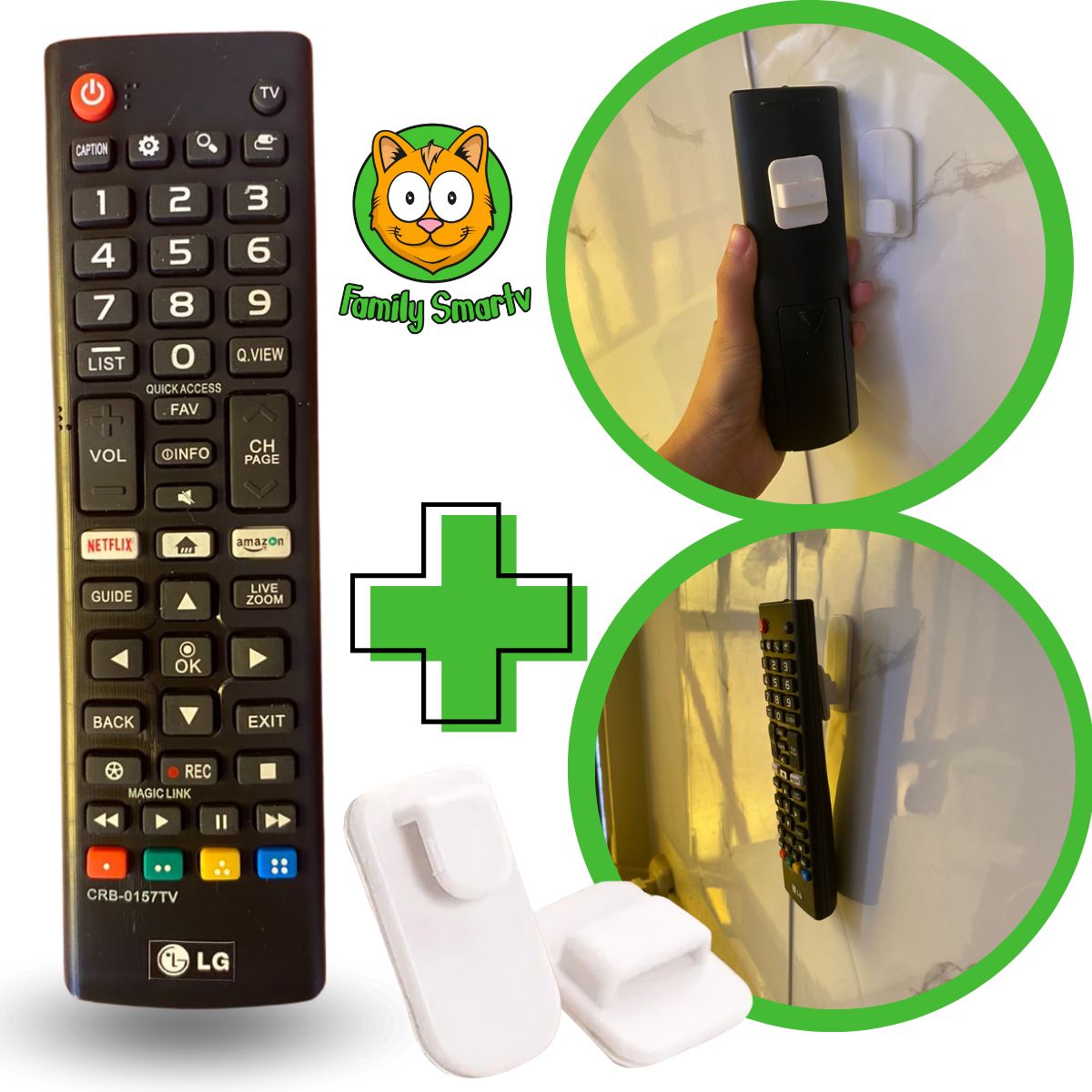 GENERICO - Control Remoto Generico LG Led Smart tv 4k  + soporte