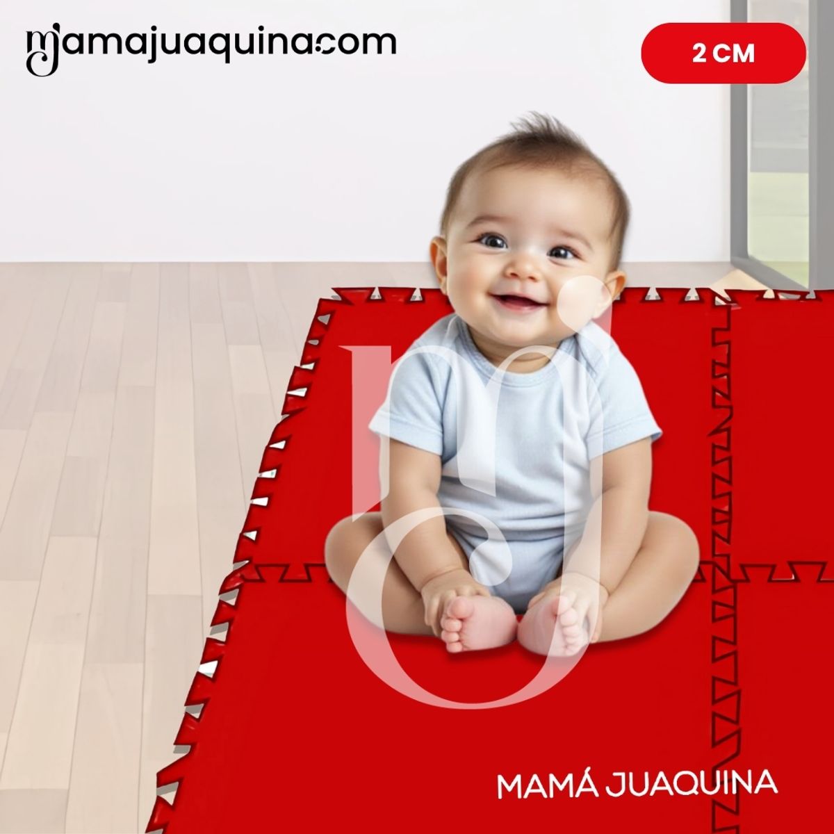 BABY - Piso Rompecabezas para Bebés «COLOR FLOOR»  Red