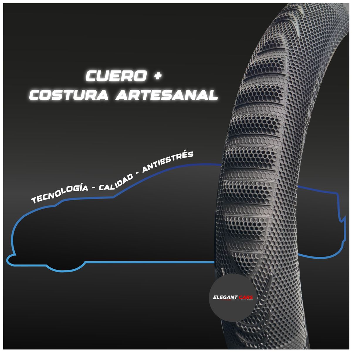JET - Funda De Volante Trd +Logo Toyota Color Negro