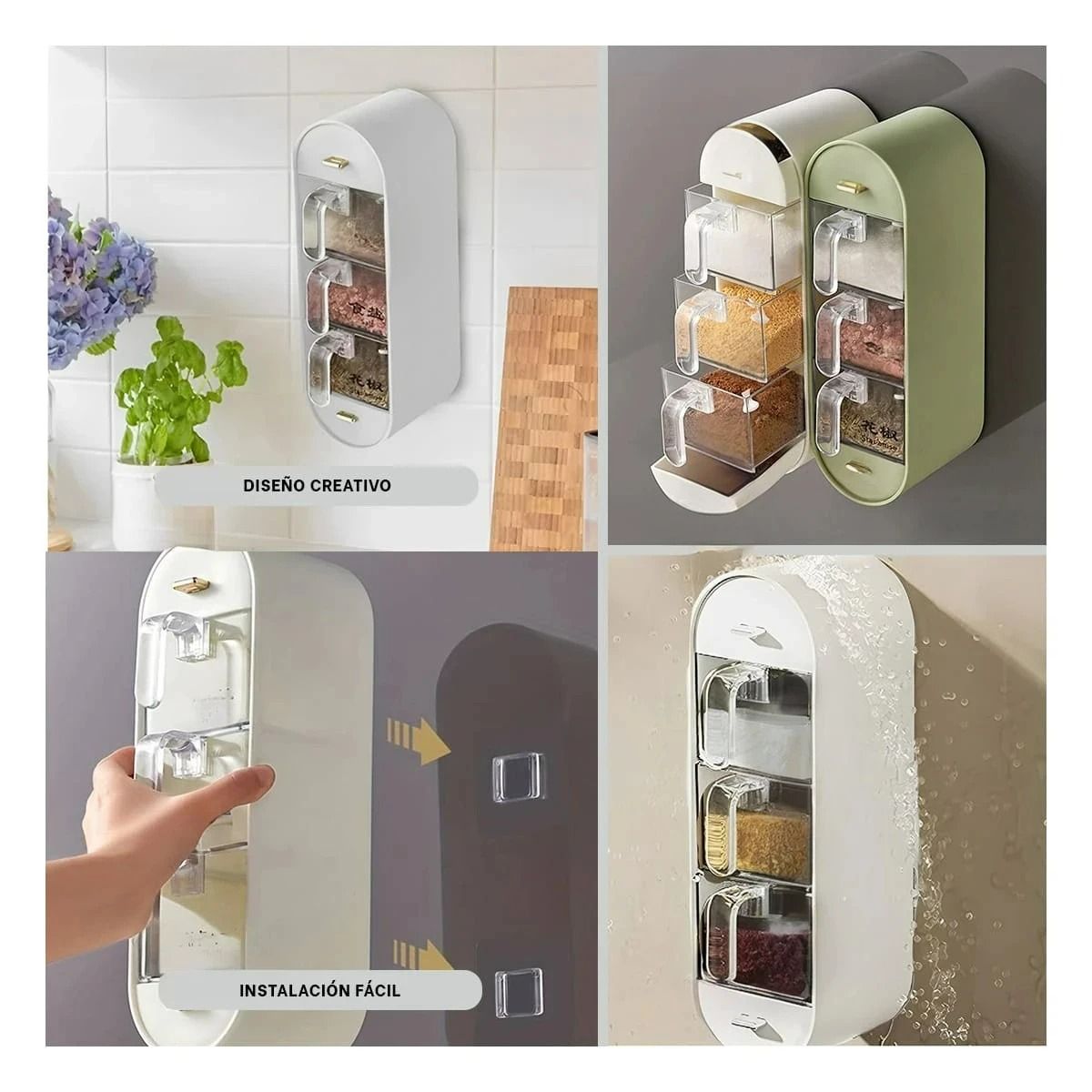 GENERICO - Pack12 Estante Versatil Empotrable Blanco Y+Papel de Regalo