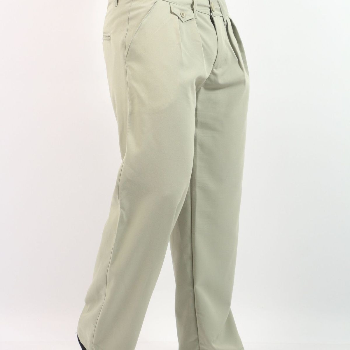 J JERAOUS - PANTALOM JERAOUS MILANO PLIEGUES YUSEPE Verde Claro