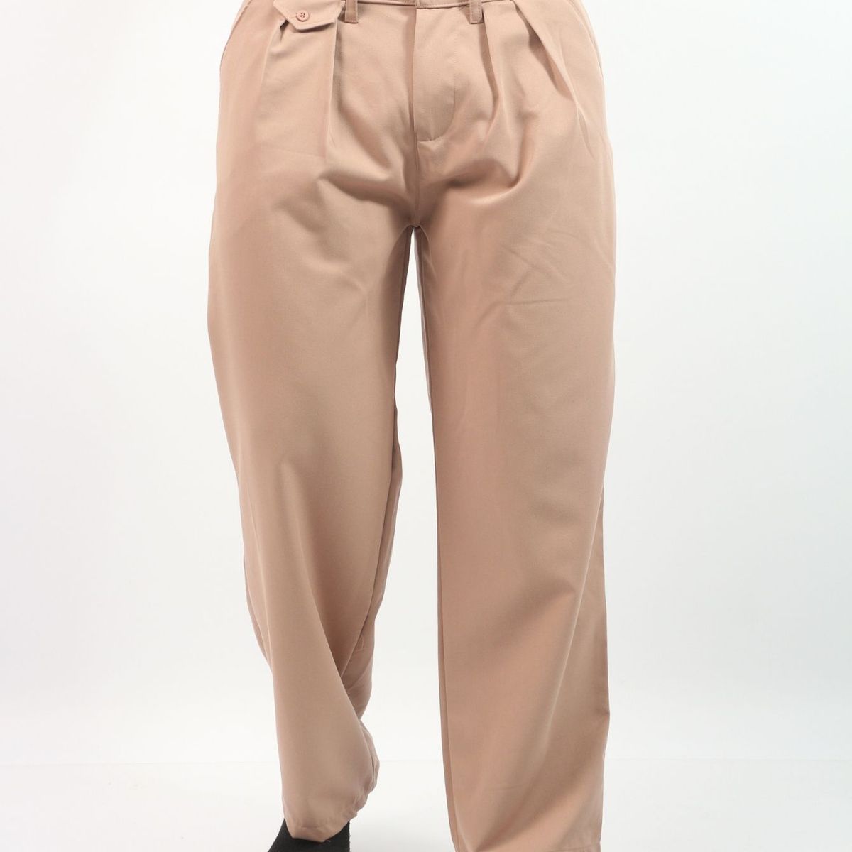 J JERAOUS - PANTALOM JERAOUS MILANO PLIEGUES YUSEPE Taupe