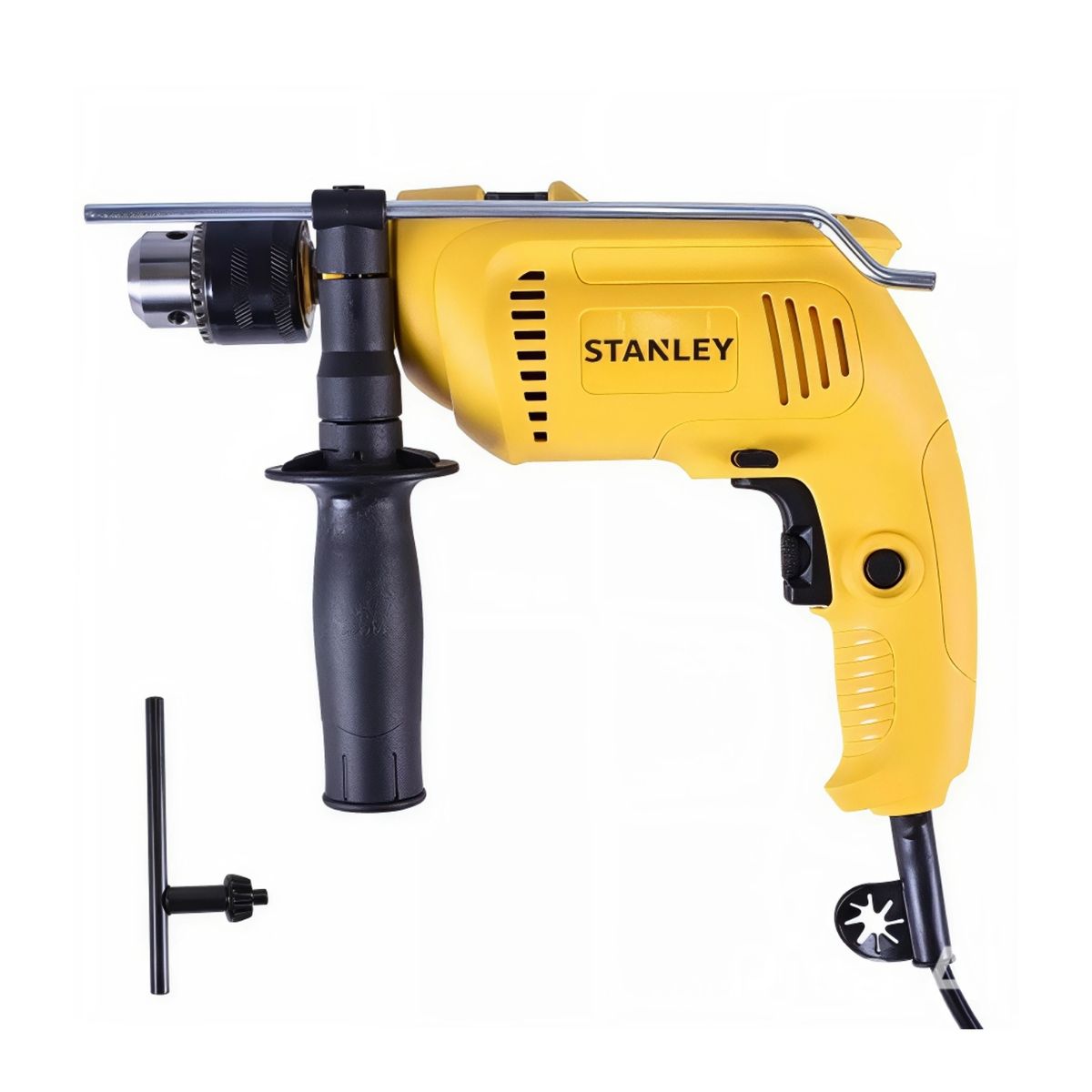 STANLEY - Taladro Perc 1/2" 600W + Caja de Herramientas 19" + 9 Brocas Stanley