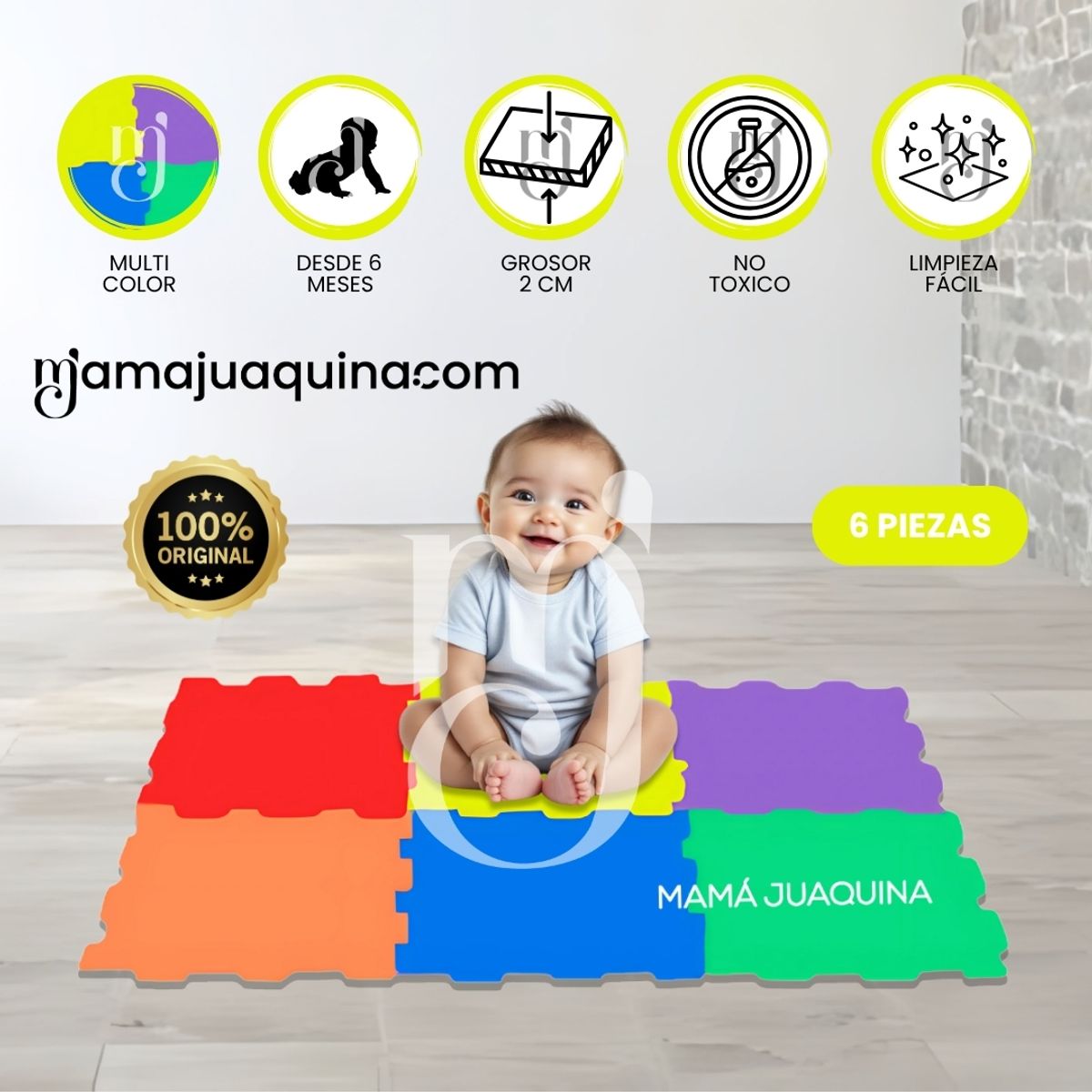 BABY - Piso Rompecabezas para Bebés «COUSY FLOOR» Color full