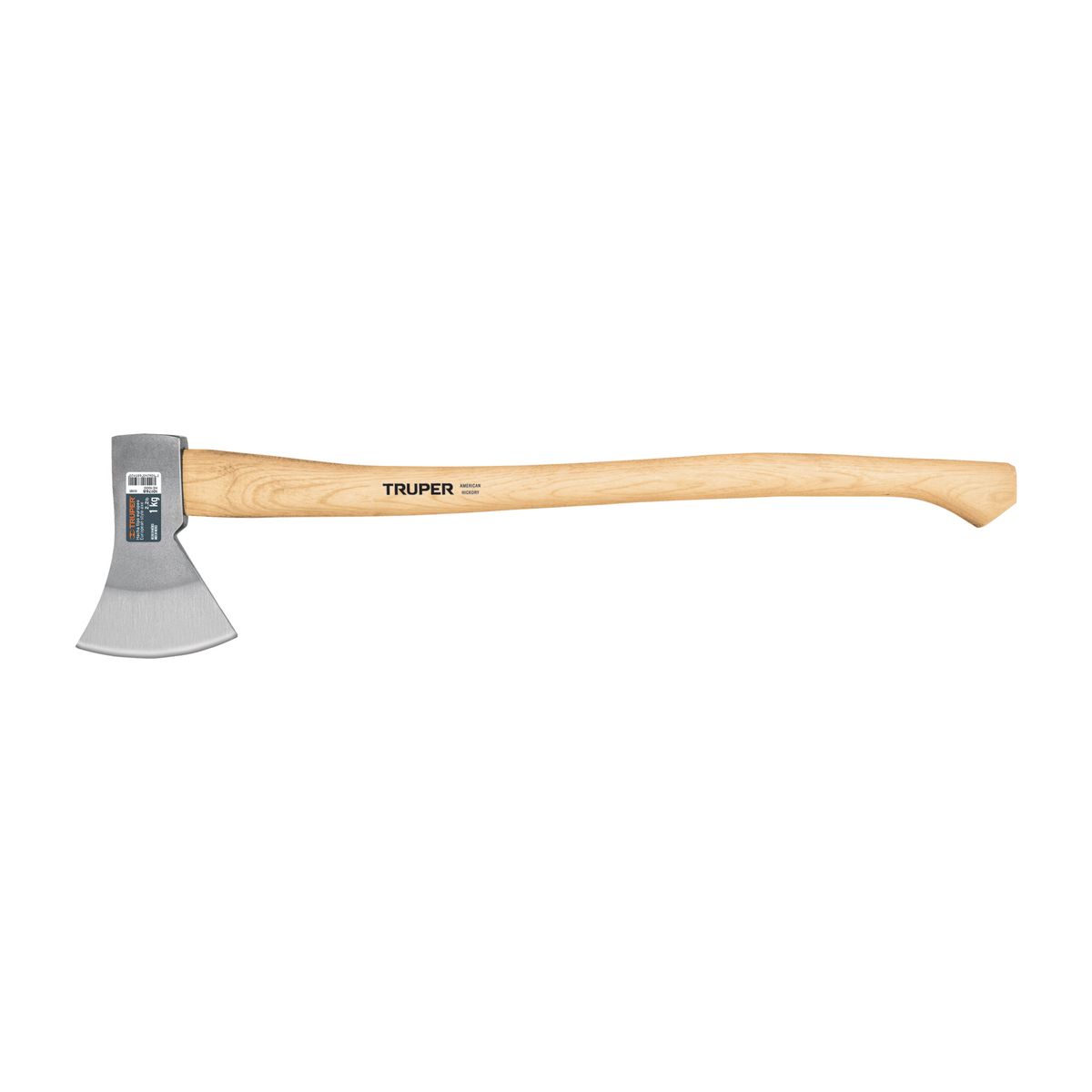 TRUPER - Hacha europea 1000 g, mango hickory 28", truper