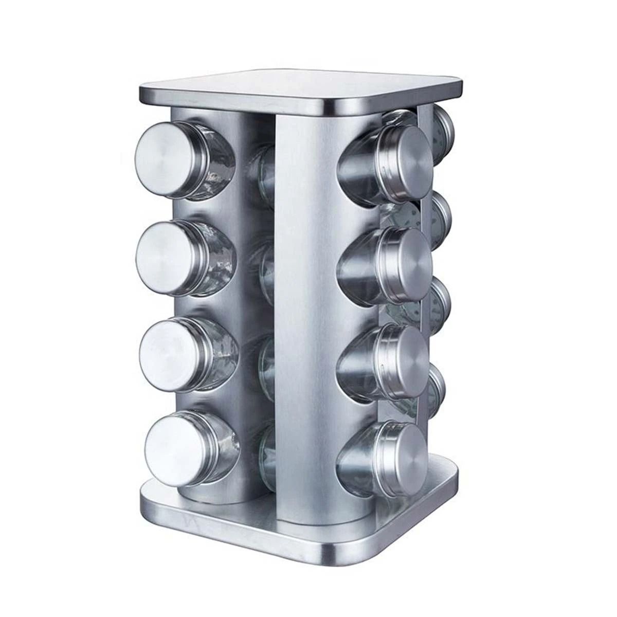 GENERICO - Pack4 Especiero Amplio y Forma Cuadrada Y+Papel de Regalo