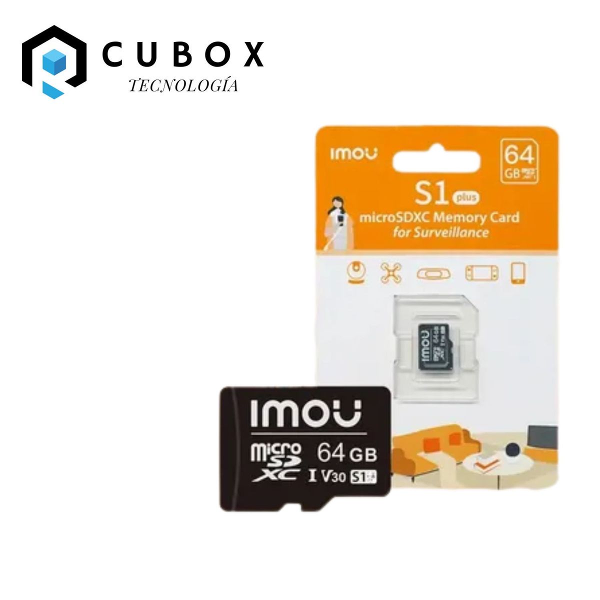 IMOU - Tarjeta MicroSD Imou S1 64 GB Exclusiva para Videovigilancia