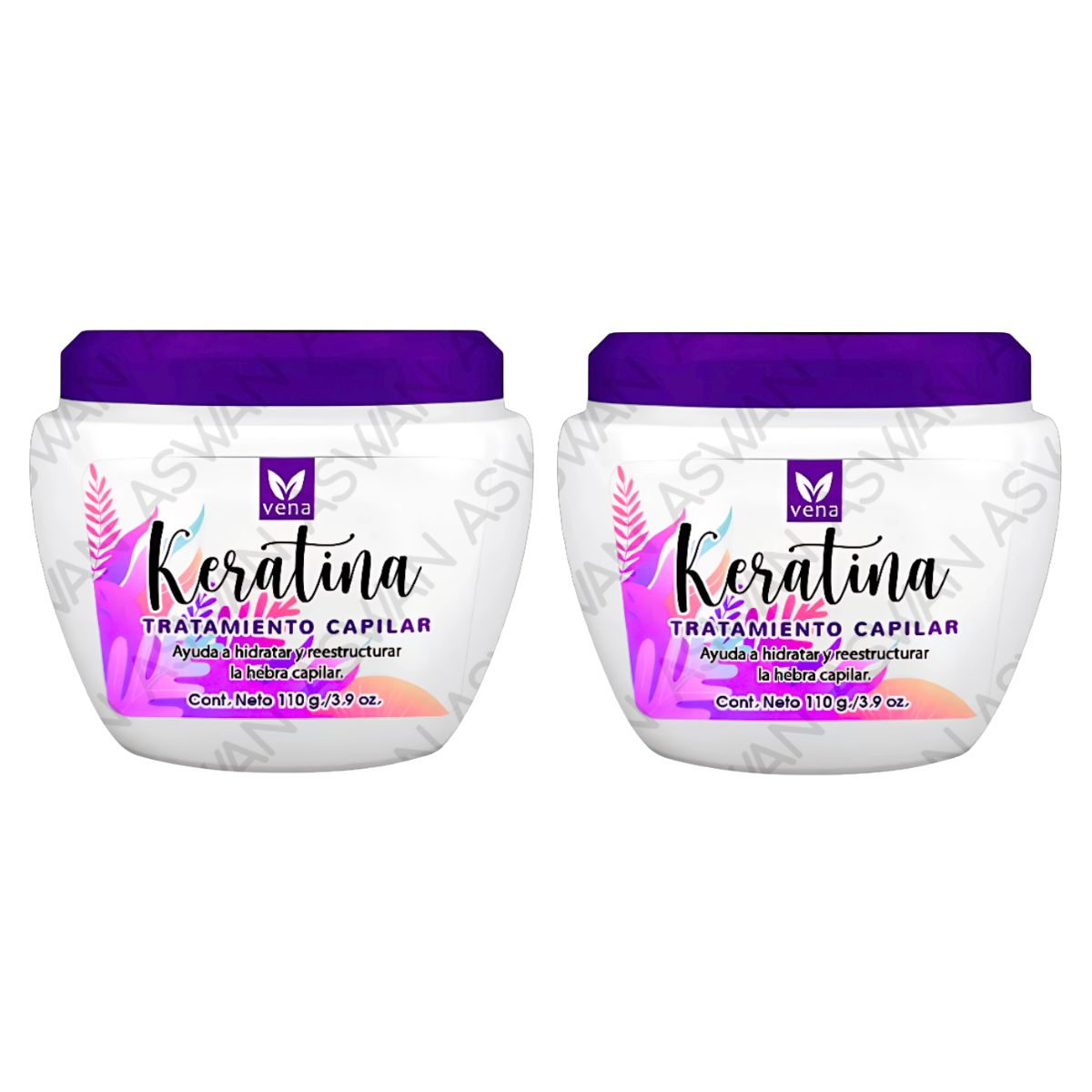 GENERICO - PACK DE 2 TRATAMIENTO CAPILAR KERATINA 110GR - VENA