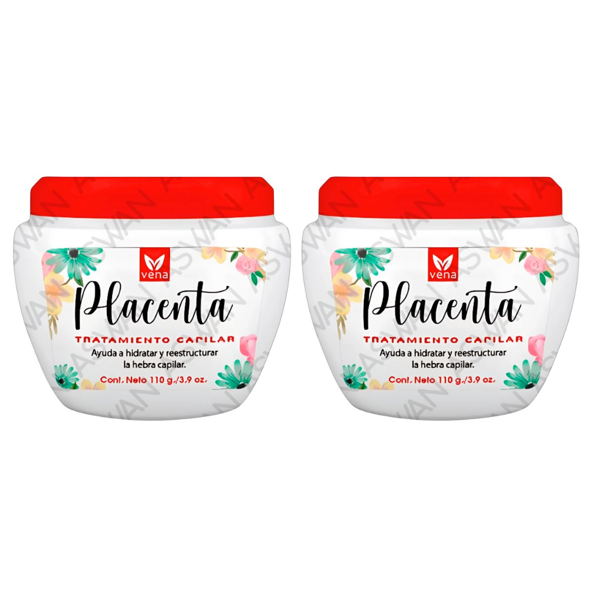 GENERICO - PACK DE 2 TRATAMIENTO CAPILAR PLACENTA 110GR - VENA
