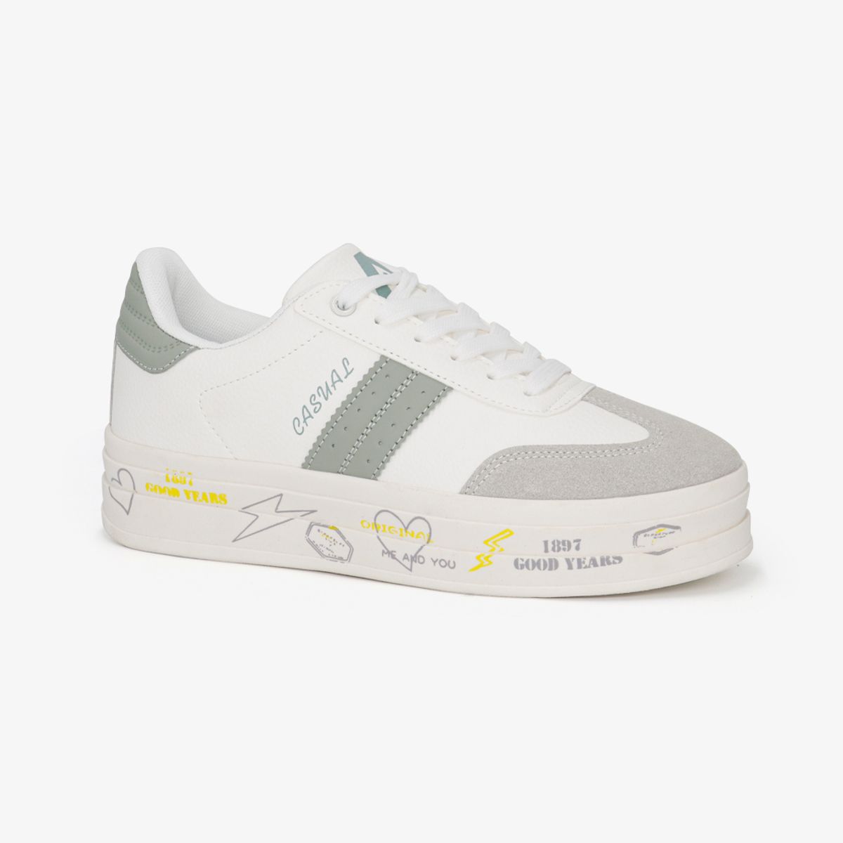 ARIANA BY PAR&SS - Zapatillas Urbanas Mujer ARIANA 7052-25Q2 Blanco Verde