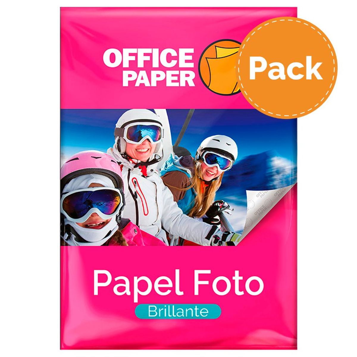 OFFICE PAPER - Papel Foto Office Paper Brillante 180g 10 Hojas A4 Pack x3