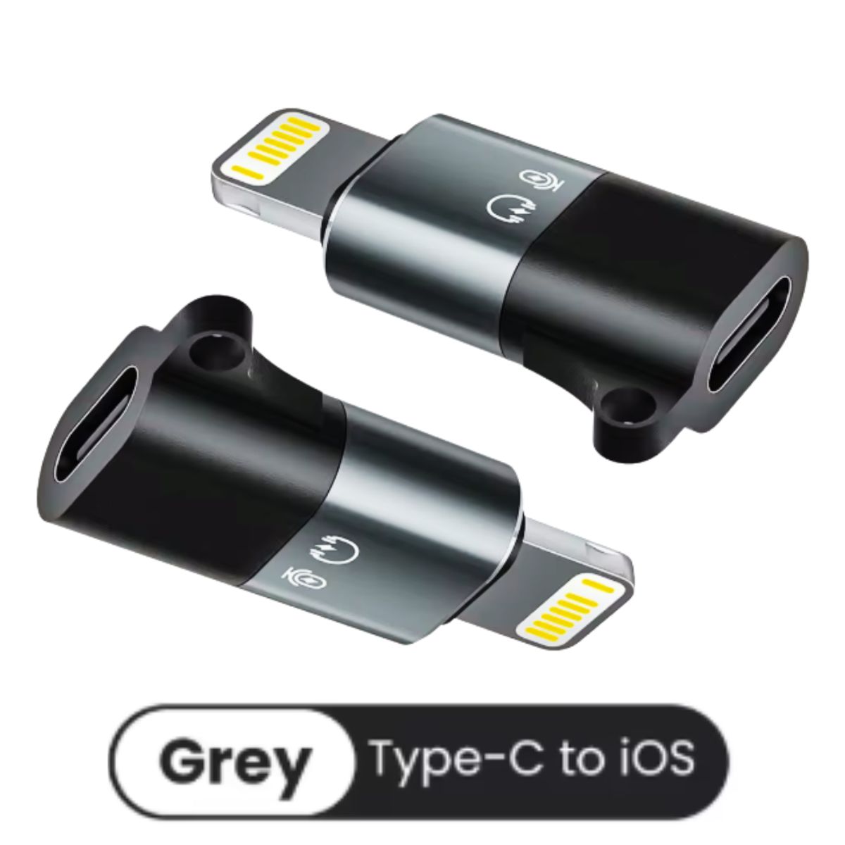 OEM - ADAPTADOR PARA AUDIO Y ENERGIA DE USB TIPO-C A LIGHTNING IPHONE GREY