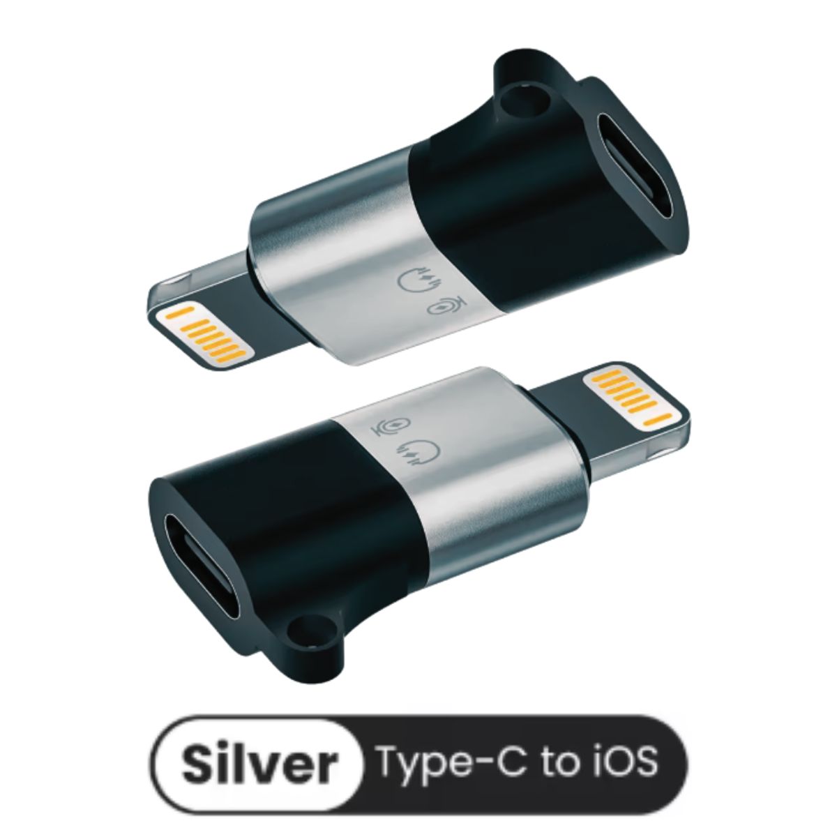 OEM - ADAPTADOR PARA AUDIO Y ENERGIA DE USB TIPO-C A LIGHTNING IPHONE SILVER