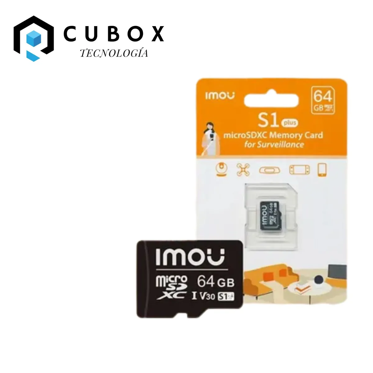 IMOU - Tarjeta MicroSD Imou S1 64 GB Exclusiva para Videovigilancia