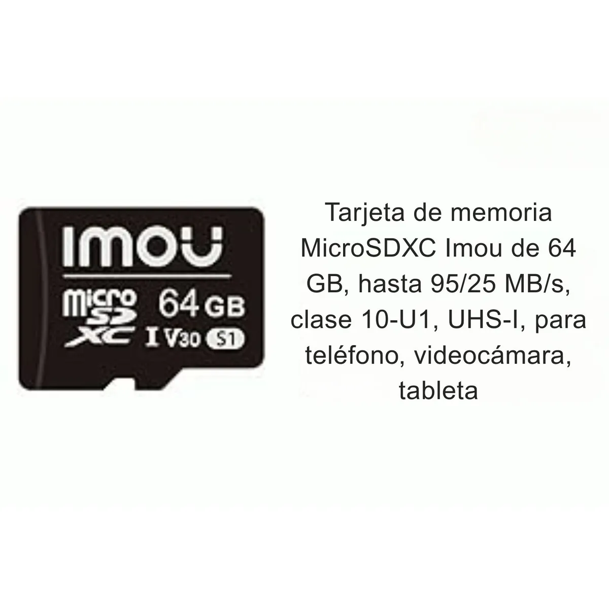IMOU - Tarjeta MicroSD Imou S1 64 GB Exclusiva para Videovigilancia