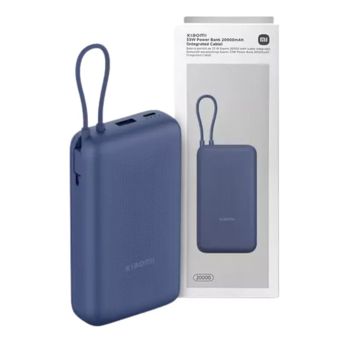 XIAOMI - XIAOMI POWER BANK 20000MAH DE 33W CON CABLE INTEGRADO