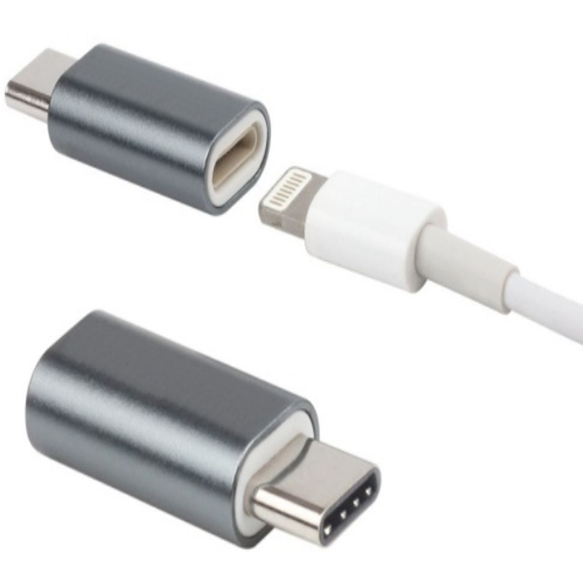 OEM - ADAPTADOR DE LIGHTNING IPHONE A USB TIPO-C PARA MAC LAPTOP CELULARES