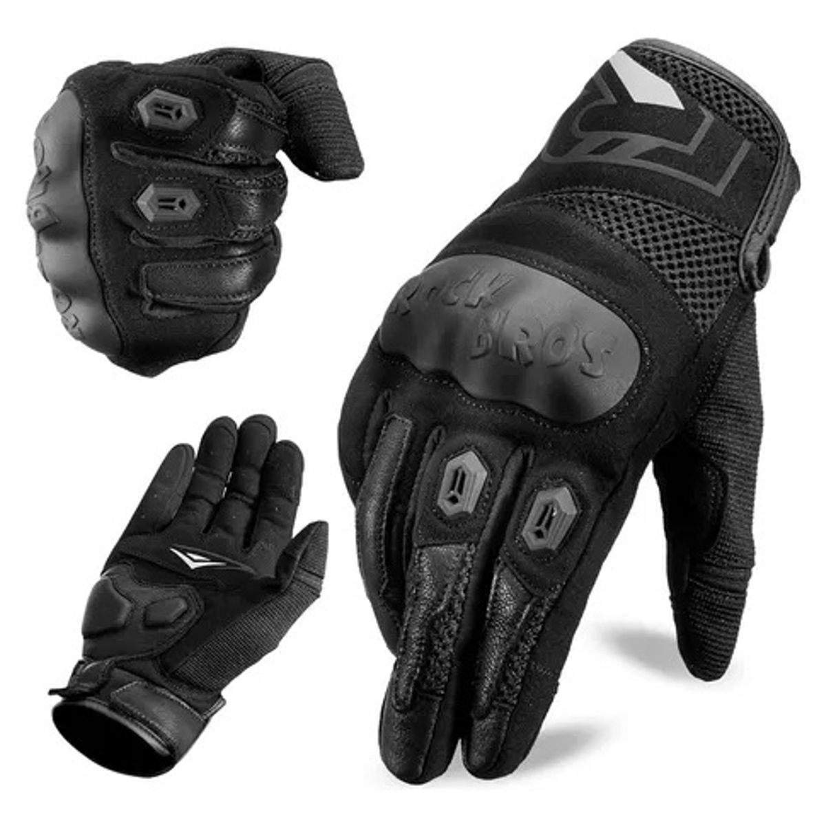 ROCKBROS - Guantes para Moto Negro Rockbros