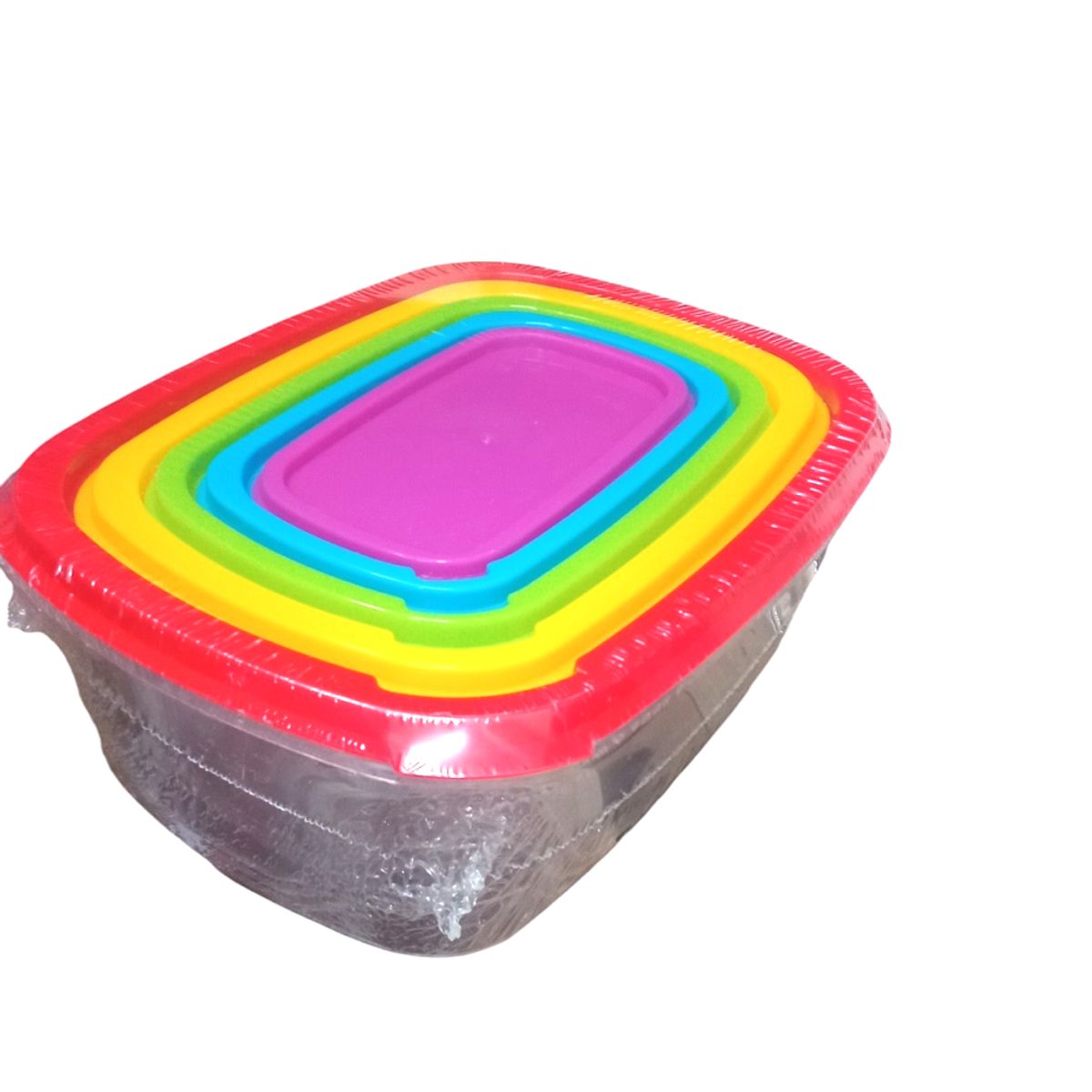 GENERICO - Tapers set de 5 recipientes con tapa