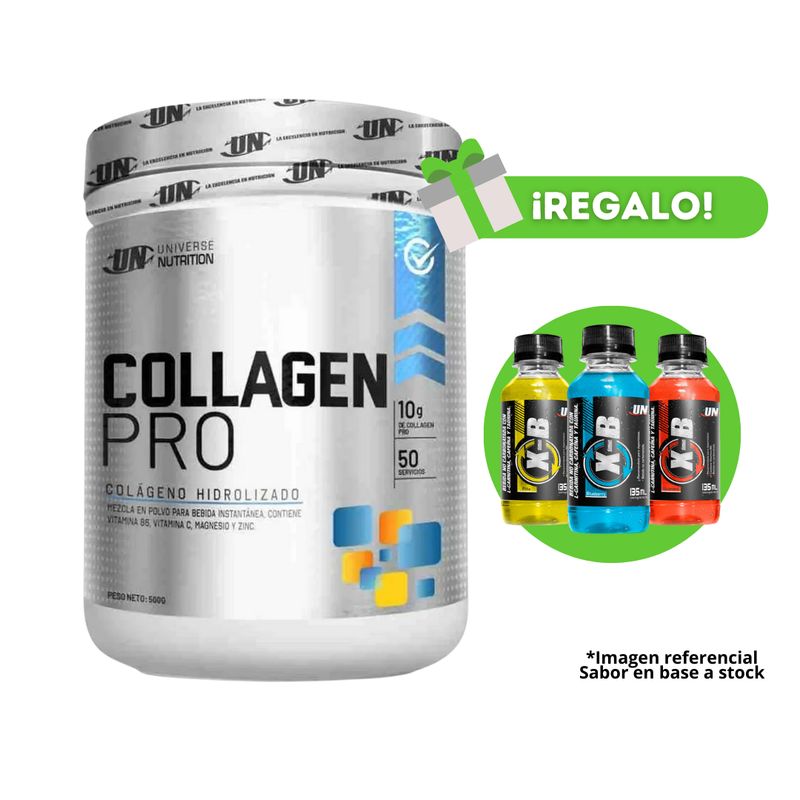 UNIVERSE NUTRITION - COLÀGENO COLLAGEN PRO 500G MORA + 3 XB