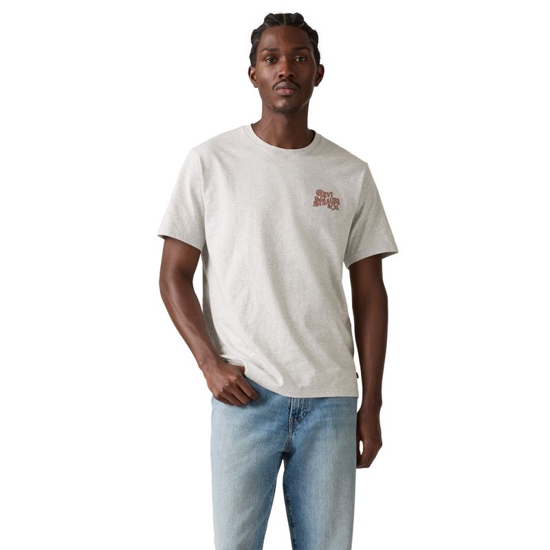 LEVIS - Polo Hombre Relaxed Fit Tee Gris Levis