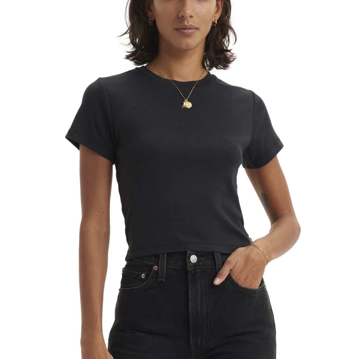 LEVIS - Polo Mujer Essential Sporty Tee Negro Levis