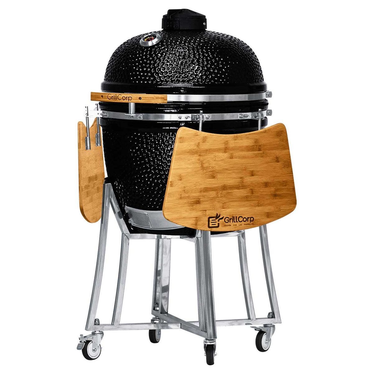 GRILLCORP - Kamado Granada 23 Negro con accesorios