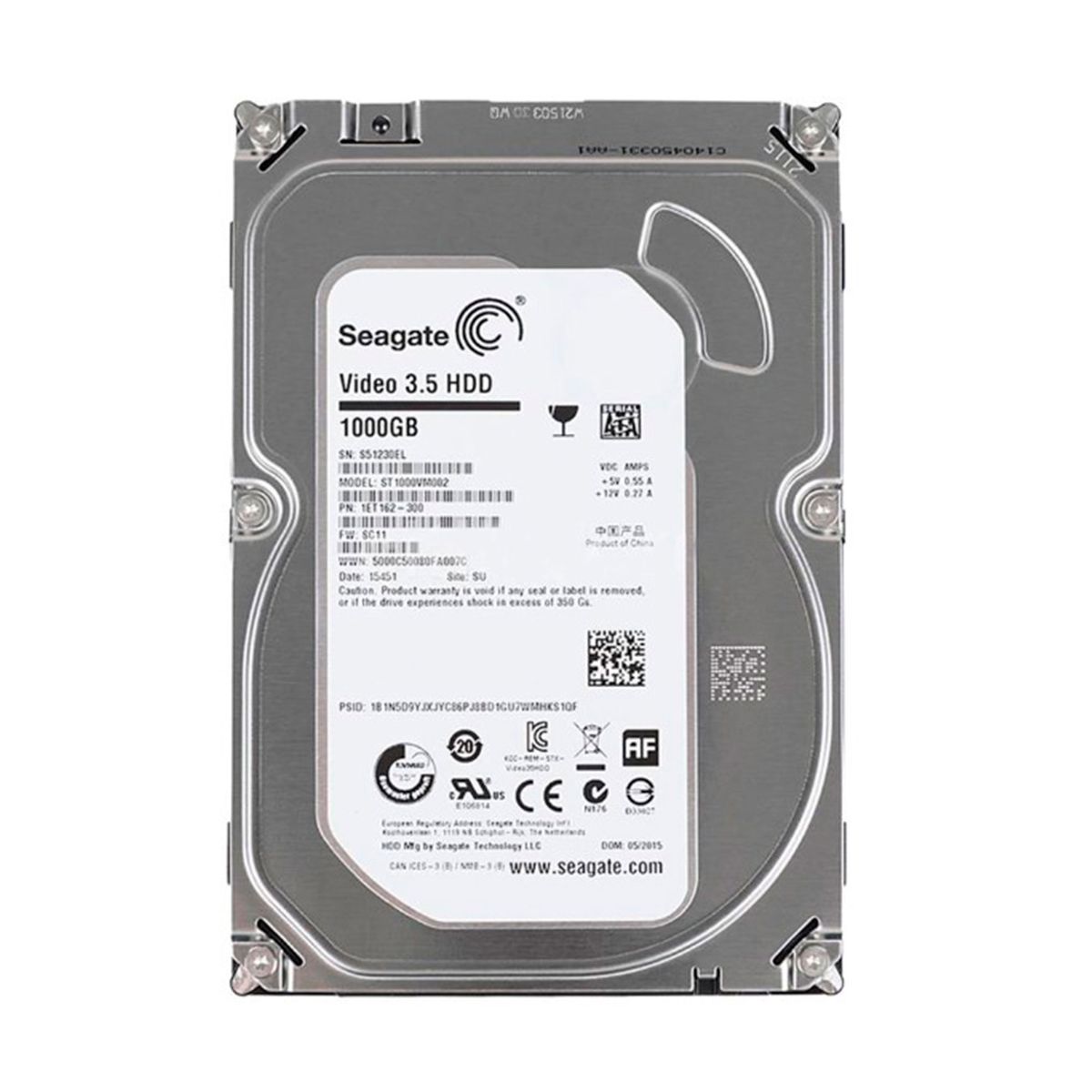 SEAGATE - DISCO DURO INTERNO SEAGATE PIPELINE 1TB 35 PN ST1000VM002