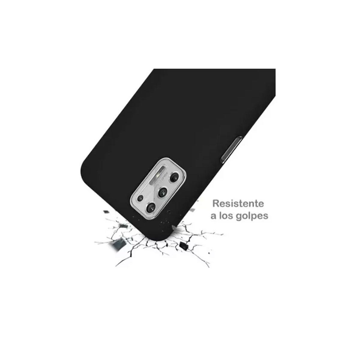 GENERICO - CASE FUNDA PROTECTOR DE SILICONA PARA CELULAR MOTOROLA MOTO G10G30 COLOR NEGRO