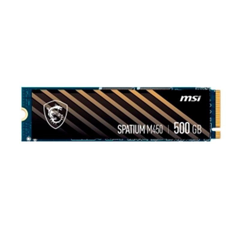 MSI - DISCO SSD MSI SPATIUM M450 500GB M2 PCIe 40 NVMe PN SSD500GMSSPM450