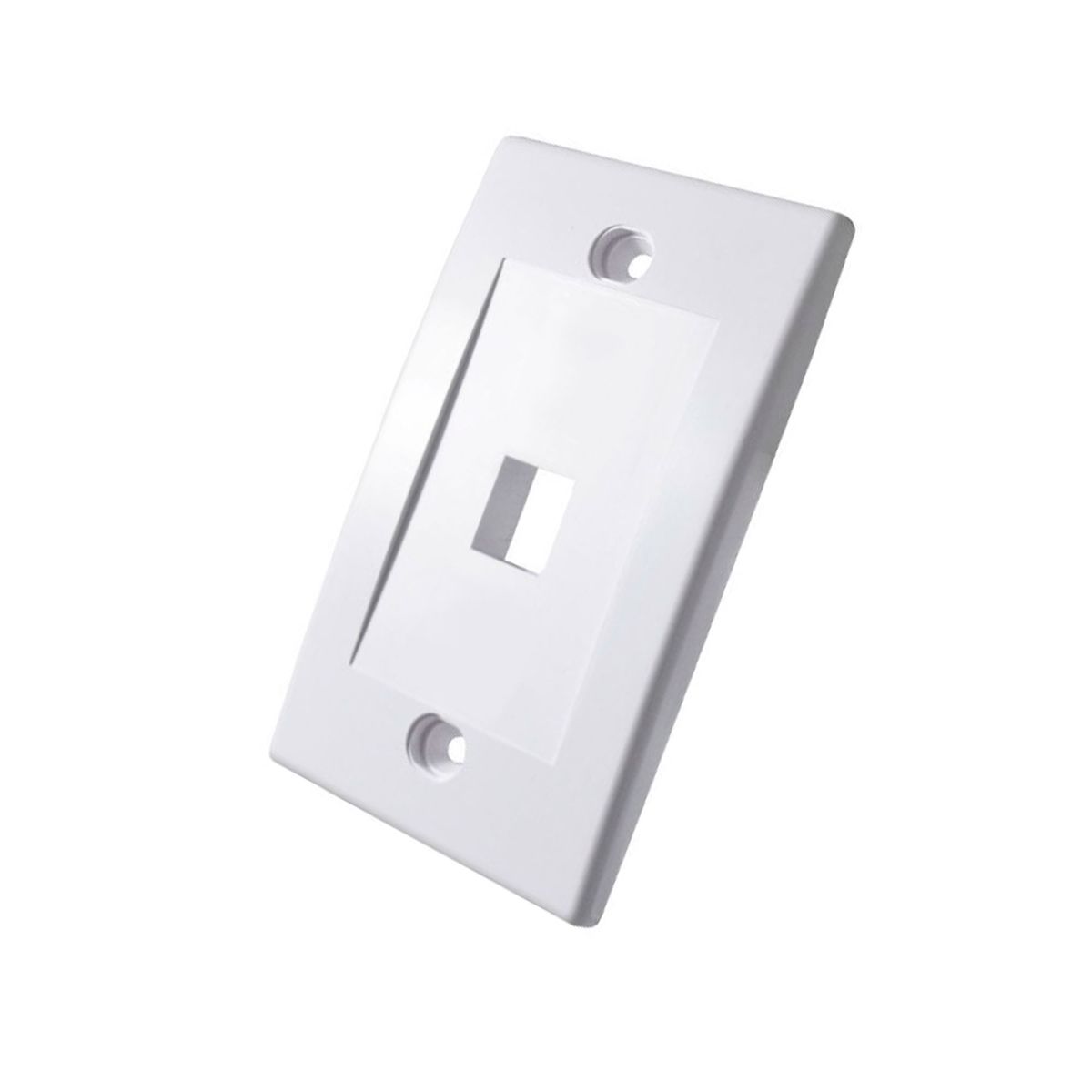 DIXON - FACE PLATE DIXON JE317A-V1WH 1 PUERTO 70MM X 114MM COLOR BLANCO