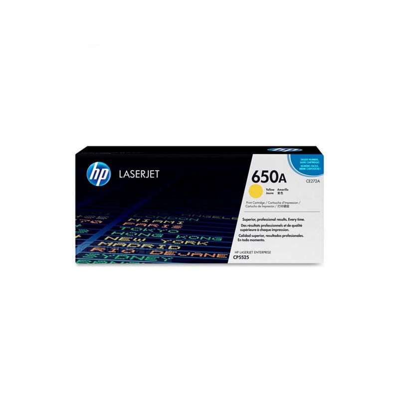 HEWLETT PACKARD - TÓNER HP CE272A 650A Amarillo 15KPG PN CE272A