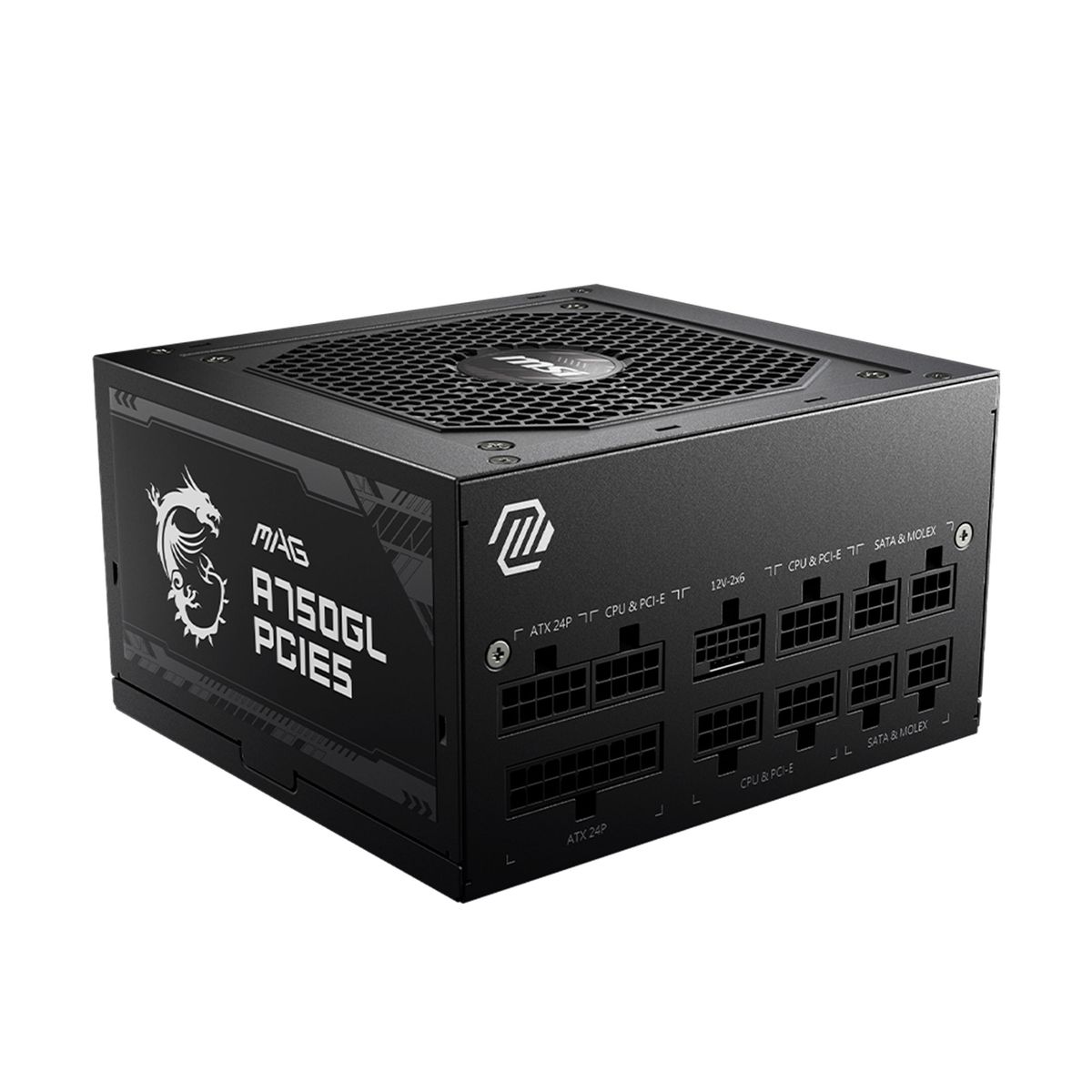 MSI - FUENTE PODER MSI MAG A750GL PCIE5 750W 80 PLUS GOLD PN psmsa750glpcie5