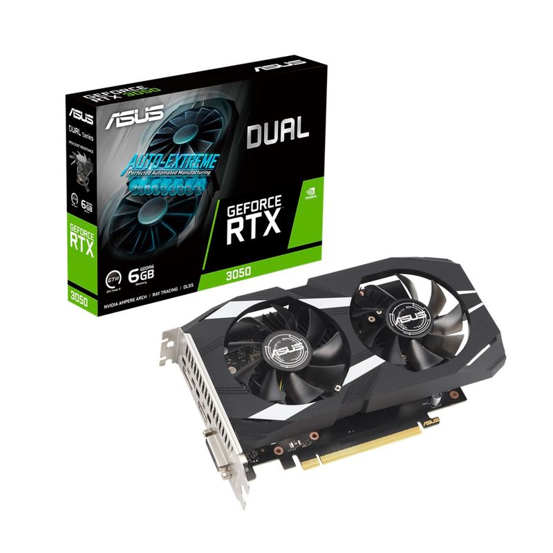 ASUS - TARJETA DE VIDEO ASUS DUAL-RTX3050-O6G NVIDIA GEFORCE
