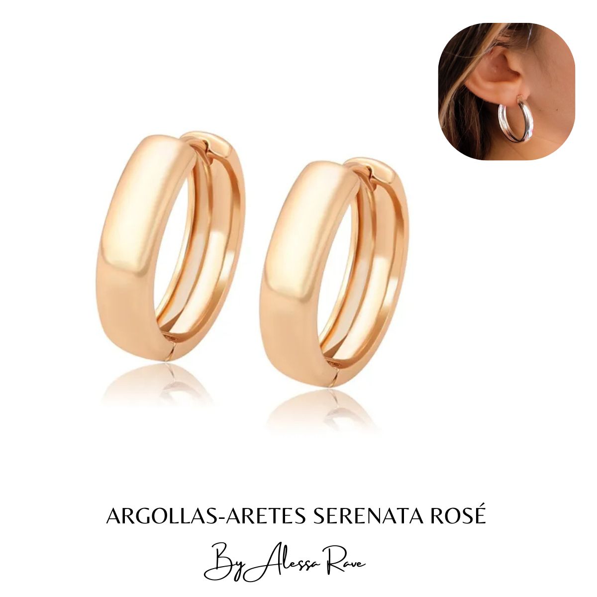 GENERICO - ARGOLLAS-ARETES SERENATA ROSÉ