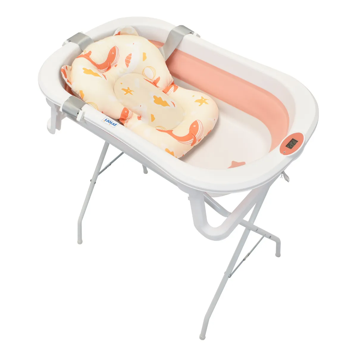 PRIORI - Bañera Para Bebé Plegable Priori Stand Rosa