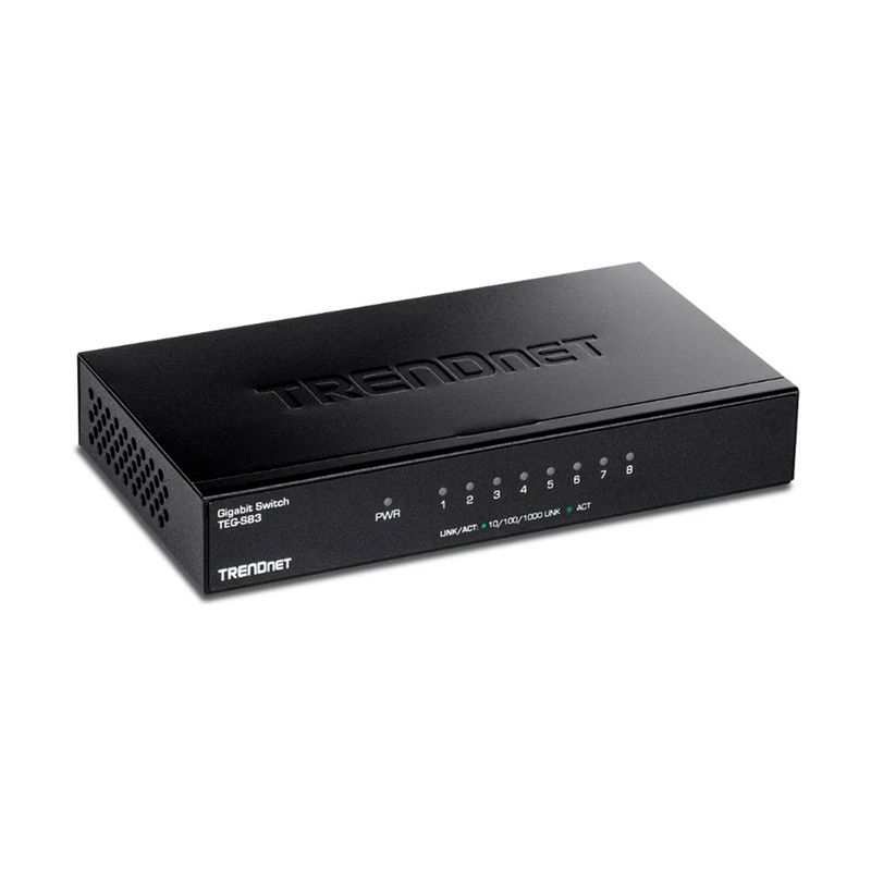 TRENDNET - SWITCH TRENDNET DE 8 PUERTOS GIGABIT PN TEG-S83