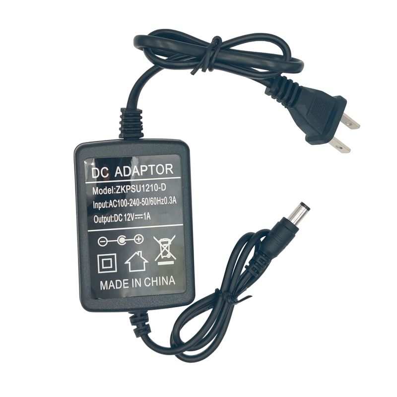 GENERICO - FUENTE DE ALIMENTACION ZKTECO 12VDC1AMP PN ZK-PSU1210-D