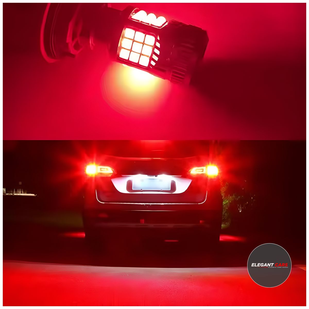 GENERICO - Luz LED Súper Potente con Ventilador – 2 Contactos para Freno