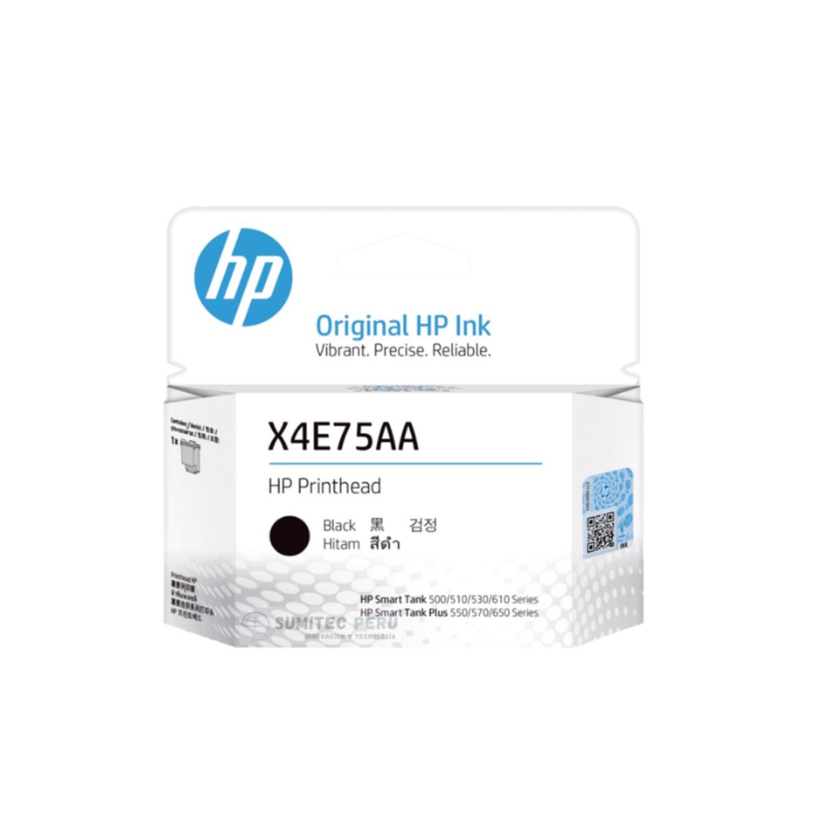 HP - Cabezal de Impresión HP Negro X4E75AL Smart Tank 510515530615