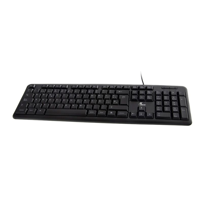 XTECH - TECLADO XTECH XTK-092S EN ESPAÑOL CABLE 135M NEGRO PN XTK-092S