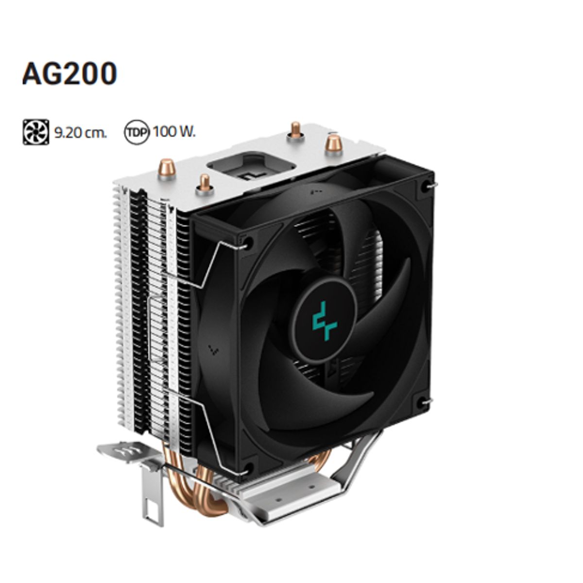 DEEPCOOL - Disipador Por Aire AG200 9.20 cm 100 W Altura: 133mm DEEPCOOL