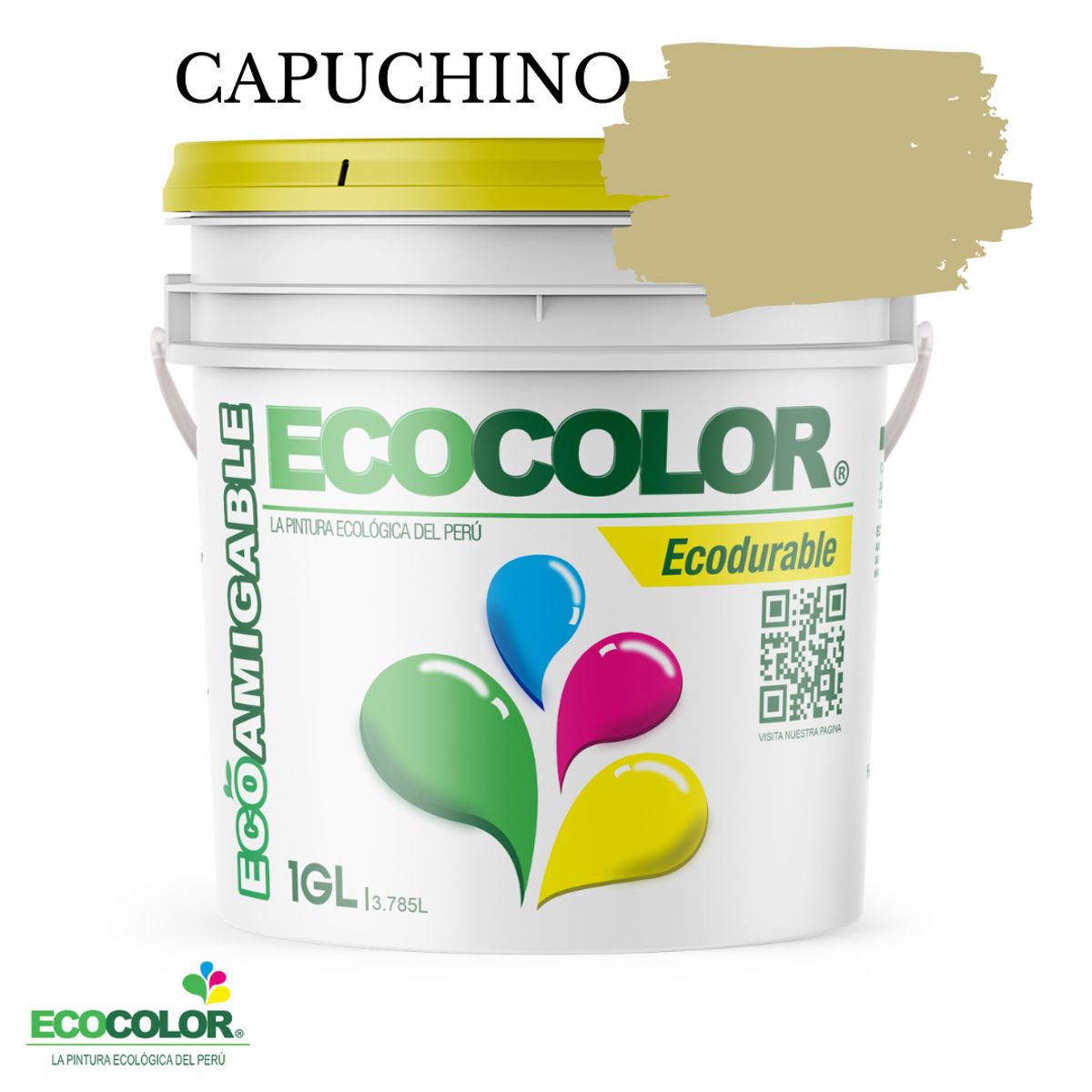 ECOCOLOR - PINTURA ECOCOLOR ECODURABLE CAPUCHINO 1GL