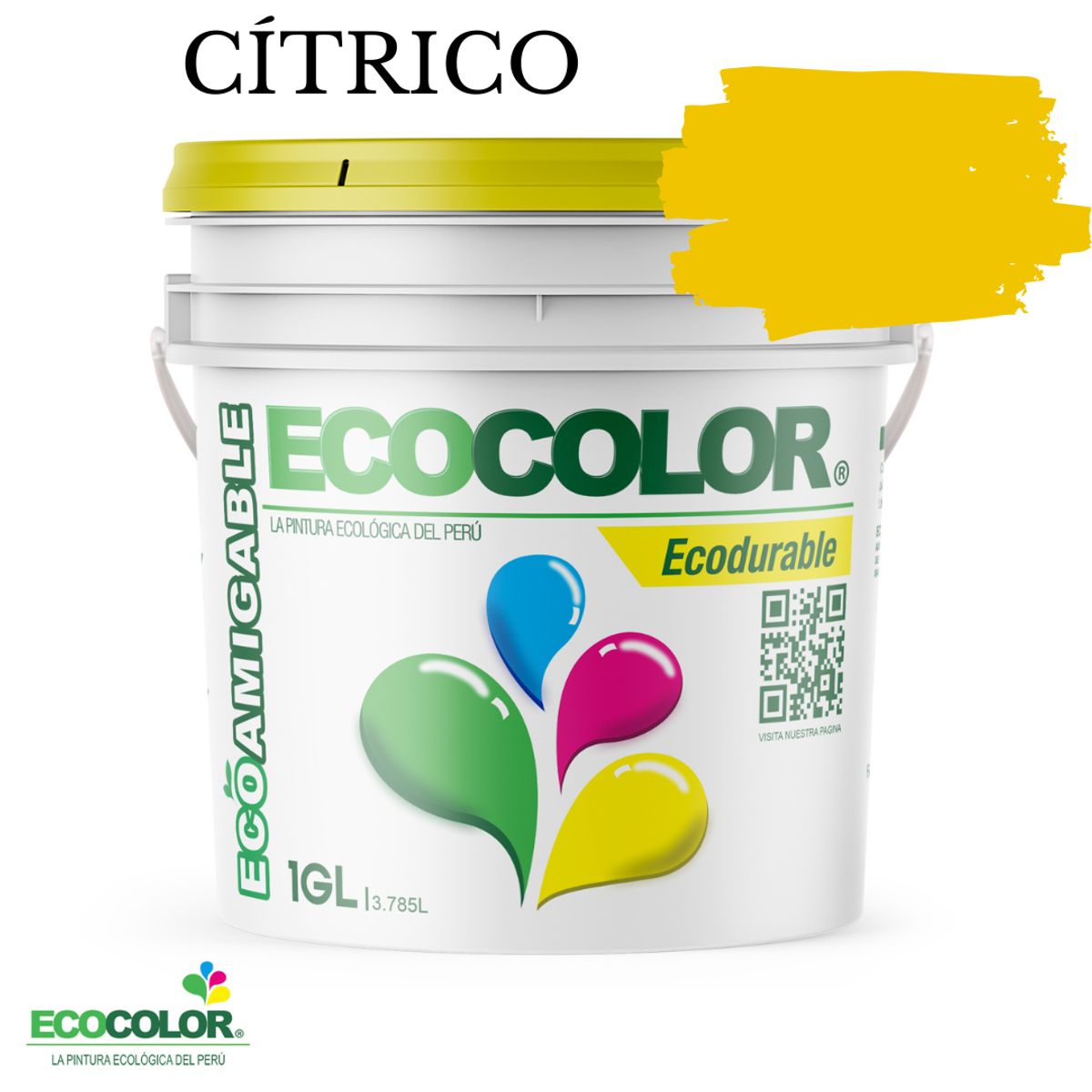 ECOCOLOR - PINTURA ECOCOLOR ECODURABLE CITRICO 1GL